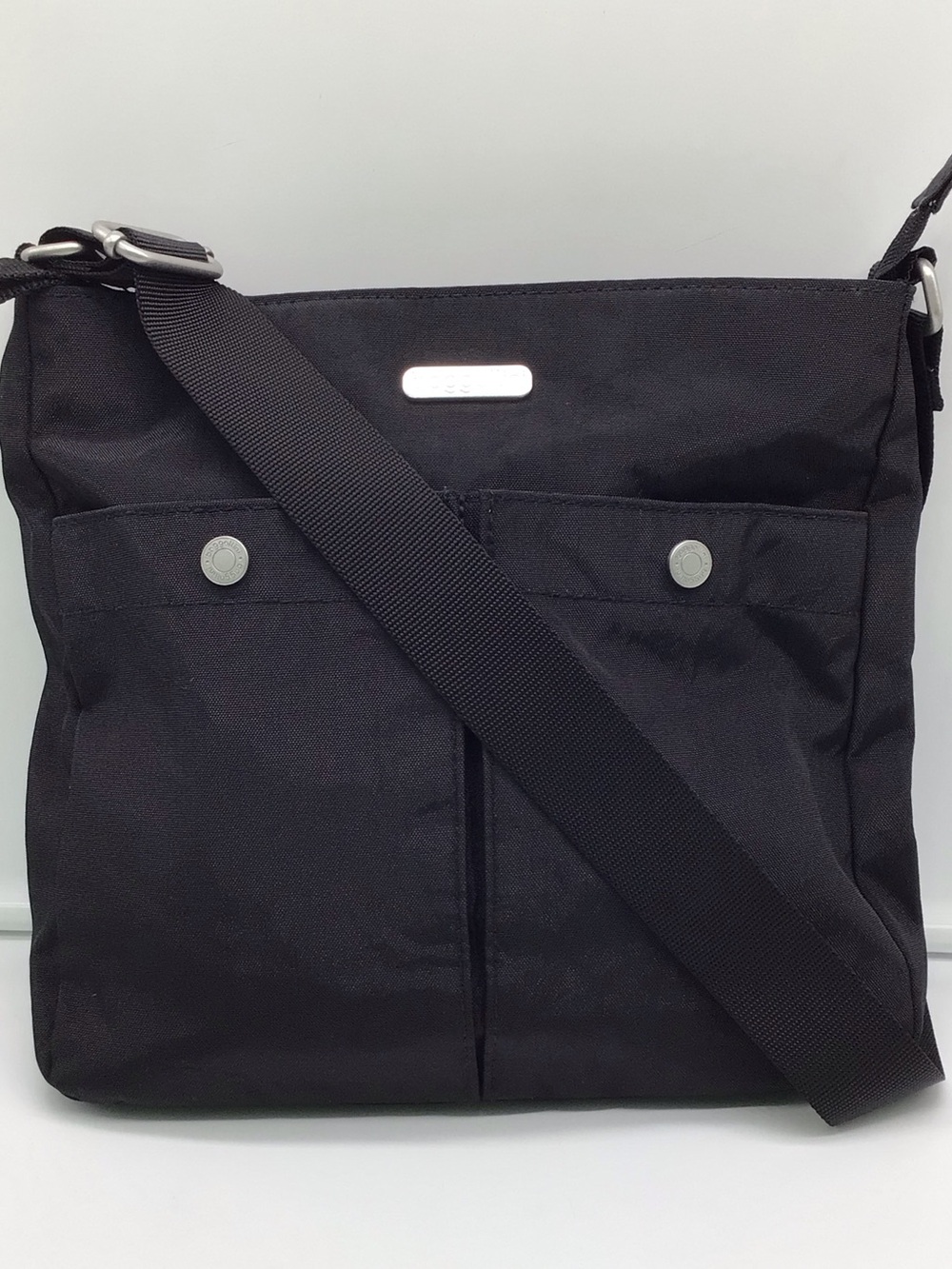 Baggallini Horizon Black Nylon Crossbody Bag